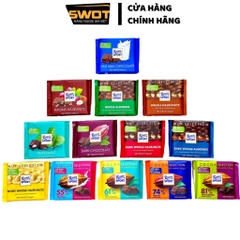 Socola Ritter Sport Đức nhiều vị 100g, Socola Đức cao cấp, thơm ngon hảo hạng, đậm vị cacao thơm béo