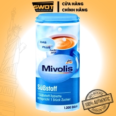 Đường ăn kiêng Mivolis Đức 72g 1200 viên, Đường ăn kiêng Đức ít calorie, hỗ trợ ăn kiêng giảm cân