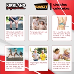 Glucosamine & MSM 1500mg 375 viên Kirkland Signature, viên uống giảm đau xương khớp, khớp khỏe mạnh - SWOT