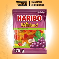 Kẹo dẻo trái cây HARIBO Đức 175g, Kẹo dẻo trái cây tươi nguyên chất, chua ngọt thơm an toàn sức khỏe