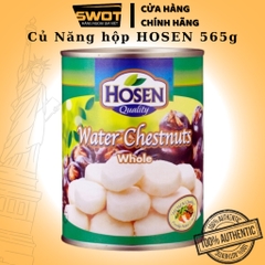 Trái cây ngâm đường Hosen Singapore nhiều vị, Đào, Vải, Cam Dứa, Thơm, Củ Năng đóng hộp thơm ngon