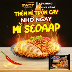 Combo 10 gói Mì cay SEDAAP Indonesia nhiều vị, Mỳ xào, Mì khô thơm ngon hảo hạng, cay ngon đậm vị
