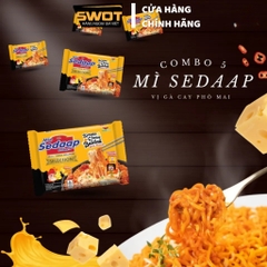 Combo 10 gói Mì cay SEDAAP Indonesia nhiều vị, Mỳ xào, Mì khô thơm ngon hảo hạng, cay ngon đậm vị