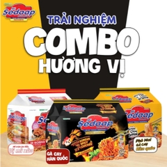 Combo 10 gói Mì cay SEDAAP Indonesia nhiều vị, Mỳ xào, Mì khô thơm ngon hảo hạng, cay ngon đậm vị