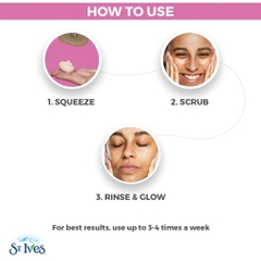Sữa rửa mặt St.Ives Mỹ 170g, Sữa rửa mặt St Ives tẩy tế bào chết, sạch sâu, nguyên liệu thiên nhiên