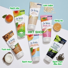 Sữa rửa mặt St.Ives Mỹ 170g, Sữa rửa mặt St Ives tẩy tế bào chết, sạch sâu, nguyên liệu thiên nhiên