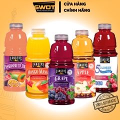 Nước ép trái cây LANGERS Mỹ 946ml nhiều vị, Nước ép từ trái cây tươi, nhiều dinh dưỡng chống oxi hóa