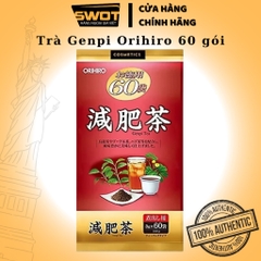Trà Orihiro Genpi Nhật nhiều vị 60 gói x 3g, Trà thanh lọc hỗ trợ giảm mỡ thừa, thanh nhiệt thải độc