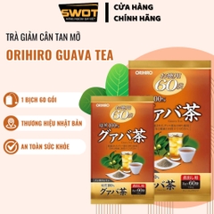 Trà Orihiro Genpi Nhật nhiều vị 60 gói x 3g, Trà thanh lọc hỗ trợ giảm mỡ thừa, thanh nhiệt thải độc