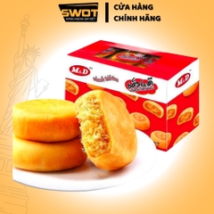 Bánh Chà Bông M&D 500g Thái Lan 12 gói, Bánh Thái thơm ngon hảo hạng, nhân xé sợi vỏ bánh mềm mịn
