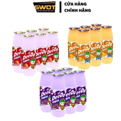 Lốc 6 Sữa chua uống DeeDo vị trái cây 120ml Thái Lan, Sữa chua nước Thái cao cấp, thơm ngon bổ dưỡng