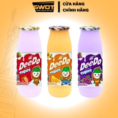 Lốc 6 Sữa chua uống DeeDo vị trái cây 120ml Thái Lan, Sữa chua nước Thái cao cấp, thơm ngon bổ dưỡng