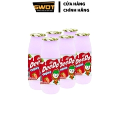 Lốc 6 Sữa chua uống DeeDo vị trái cây 120ml Thái Lan, Sữa chua nước Thái cao cấp, thơm ngon bổ dưỡng