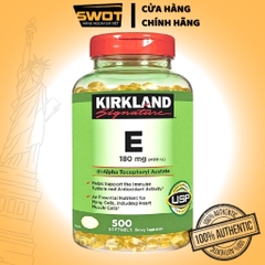 Viên Uống Hỗ Trợ Vitamin E Kirkland E 180mg 500 Viên
