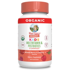 Kẹo MultiVitamin + Lợi Khuẩn 4y+ MaryRuth's Organic Kids Multivitamin + Postbiotic Gummies