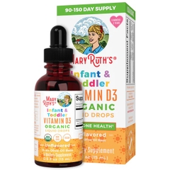 Vitamin D3 Dạng Giọt Hữu Cơ 6m-3y MaryRuth's Infant & Toddler Vitamin D3 Organic Liquid Drops