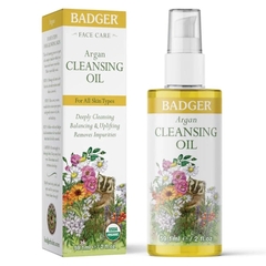Dầu Rửa Mặt Tẩy Trang Hữu Cơ Badger Argan Face Cleansing Oil