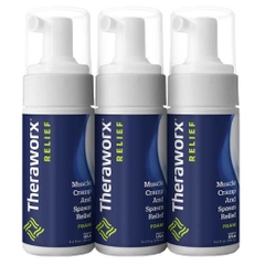 Xịt giảm đau nhức tại chỗ do chuột rút, co thắt cơ theraworx muscle cramp and spasm relief foam