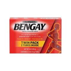 Kem xoa bóp giảm đau ultra strength bengay pain relieving cream,8oz/sét 2 hộp ~ 0.5lbs