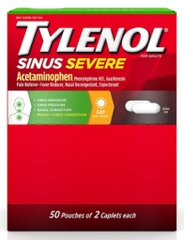 Thuốc trị viêm xoang tylenol sinus severe daytime caplets, 100 viên