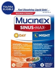 Thuốc trị thuốc trị viêm xoang ngày & đêm mucinex maximum strength sinus-max day & night
