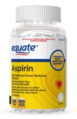 Thuốc giảm đau, hạ sốt equate apsirin pain reliever and fever reducer ( nsaid ) coated tablets 325 mg