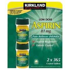 Thuốc giảm đau kirkland signature low dose aspirin 81 mg
