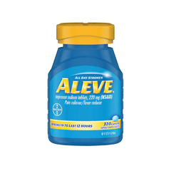 Thuốc giảm đau hạ sốt aleve naproxen natri 220mg pain reliever / fever reducer,320 viên