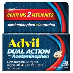 Thuốc giảm đau advil dual action with acetaminophen