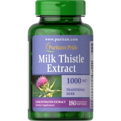 Viên uống giải độc gan Puritan's Pride Milk Thistle 4:1 Extract 1000 mg, 180 viên