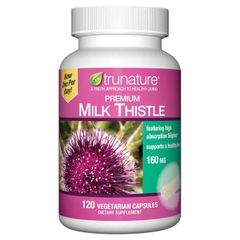 Viên uống tăng cường chức năng gan Trunature Premium Milk Thistle 160 mg,120 viên