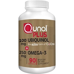 Viên uống hỗ trợ tim mạch bổ sung Omega 3 - Qunol Mega CoQ10 Ubiquinol 200 mg with Omega-3, 90 viên