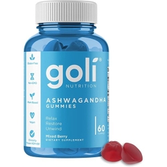 Kẹo dẻo nhân sâm ấn độ Goli Nutrition Ashwaghanda Gummies 60 viên