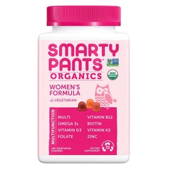 Kẹo dẻo hữu cơ vitamin tổng hợp dành cho phụ nữ SmartyPants USDA Organic Women's Formula Multivitamin