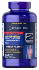 Viên uống hỗ trợ xương khớp Puritan's Pride Triple Strength Glucosamine, Chondroitin & MSM Joint Soother 360 viên