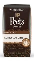 Cà phê rang đậm nguyên hạt peet's coffee dark roast whole bean coffee - espresso forte