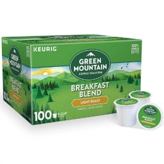Cà phê hương vị đậm đà dạng cốc green mountain coffee breakfast blend k-cup pod