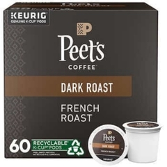 Cà phê rang đậm dạng cốc peet's coffee french roast k-cup pod