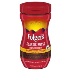 Cà phê hòa tan rang kiểu cổ điển folgers instant coffee classic roast coffee