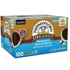 Cà phê rang đậm hữu cơ dạng cốc newman's own organics coffee special blend k-cup pod