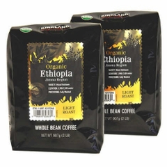 Cà phê nguyên hạt hữu cơ kirkland signature organic ethiopia whole bean coffee