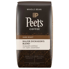 Cà phê rang đậm nguyên hạt peet's coffee major dickason's blend coffee, dark roast, whole bean