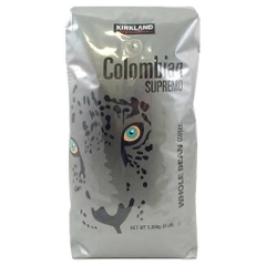 Cà phê rang vừa nguyên hạt kirkland signature colombian supremo coffee, whole bean