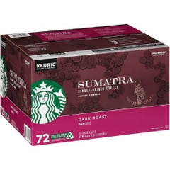 Cà phê đậm đặc, đặc trưng hương thảo mộc dạng cốc starbucks coffee single origin sumatra dart roast k-cup