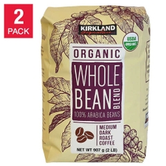 Cà phê nguyên hạt hữu cơ kirkland signature usda organic whole bean blend