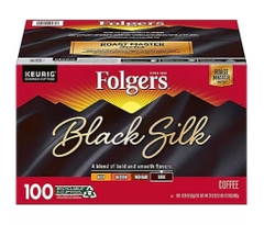 Cà phê rang đậm dạng cốc folgers black silk ground coffee k-cups, dark roast