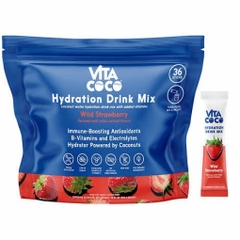 Bột điện giải hương dâu vita coco hydration drink mix, strawberry