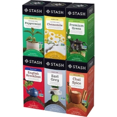 Trà gói thảo dược đa dạng mùi vị stash tea, variety pack, (180 gói )