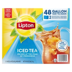 Trà đá túi lọc lipton iced tea, gallon size tea bags