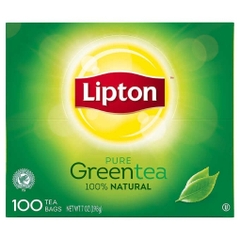 Trà xanh túi lọc lipton 100% natural pure green tea